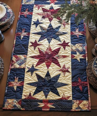 Cozy Bloom Quilted Table Runner