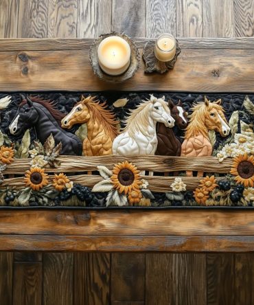 Cozy Canter Quilted Table Runner