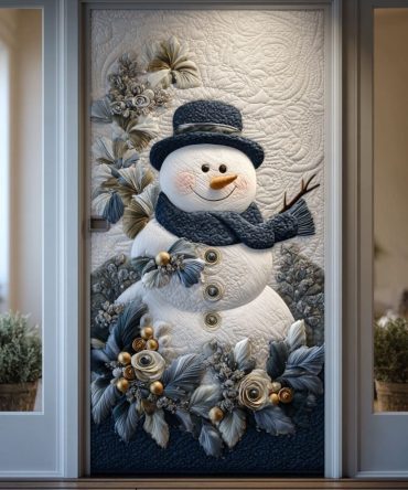 Cozy Frost Quilted Door Cover