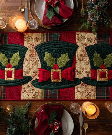 Cozy Night Quilted Table Runner