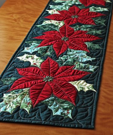 Cozy Noel Quilted Table Runner