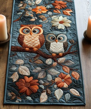 Cozy Perch Quilted Table Runner