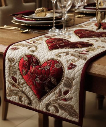 Cozy Row Quilted Table Runner