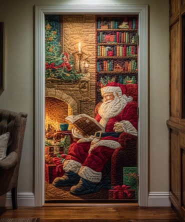 Cozy Storytime Quilted Door Cover