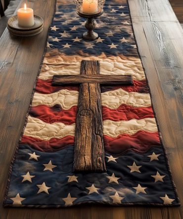 Cross Serenity Quilted Table Runner