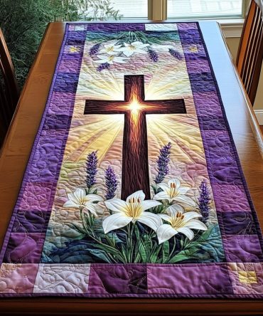 Cross Vision Quilted Table Runner