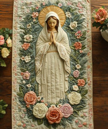 Crowned With Grace Quilted Table Runner