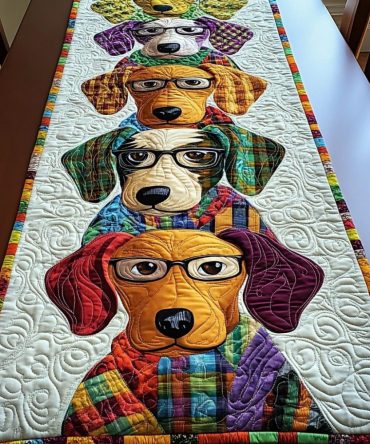 Dachshund Delight Quilted Table Runner