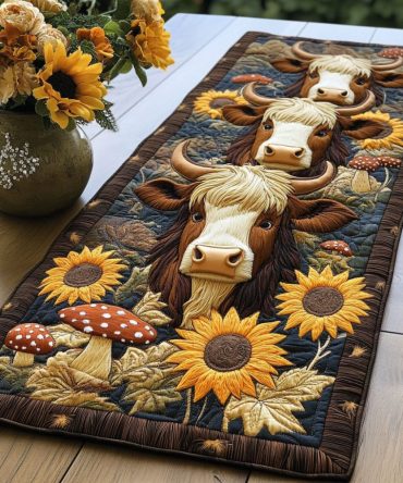 Daisy Delight Quilted Table Runner