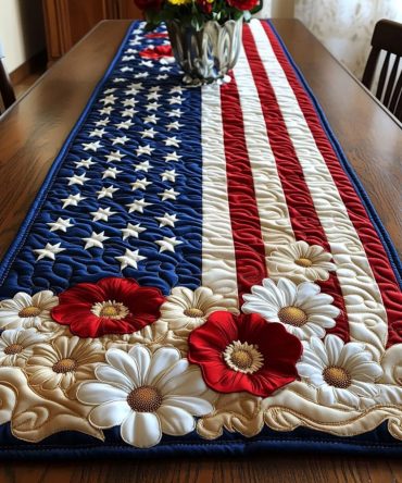 Daisy Liberty Lane Quilted Table Runner