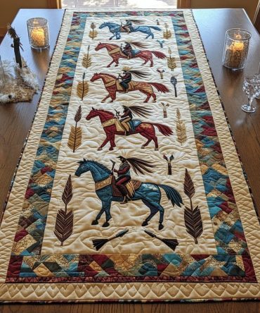 Dancing Shadows Quilted Table Runner