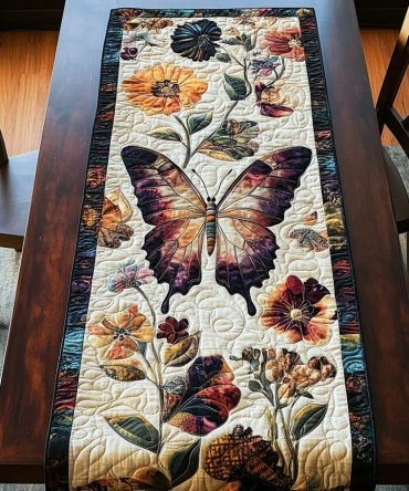 Dancing Wings Quilted Table Runner