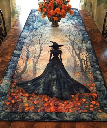 Dark Enchantment Quilted Table Runner