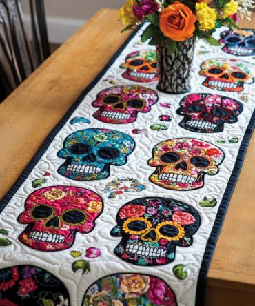 Deadly Charm Quilted Table Runner