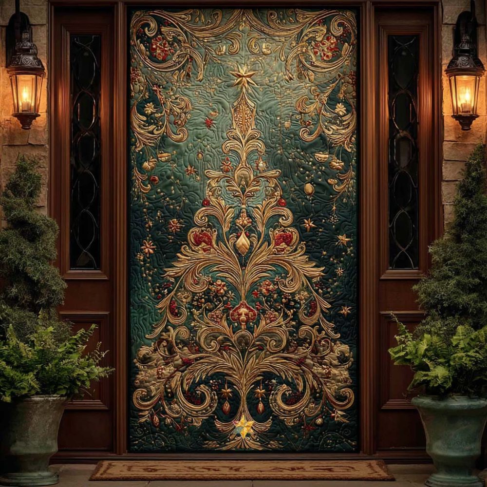 December Dream Quilted Door Cover