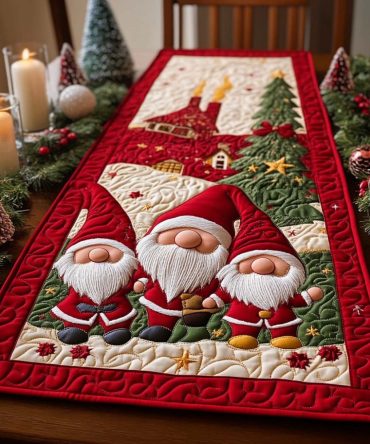 December Magic Quilted Table Runner