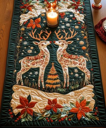 Deer Delight Quilted Table Runner