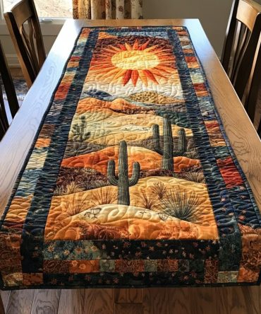 Desert Bloom Quilted Table Runner