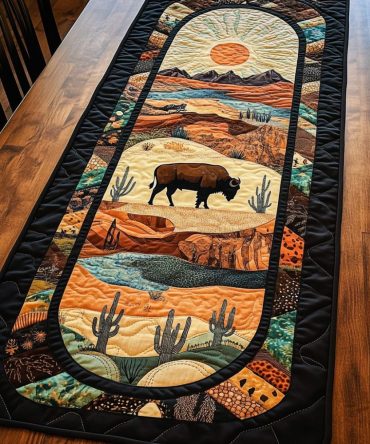 Desert Drift Quilted Table Runner