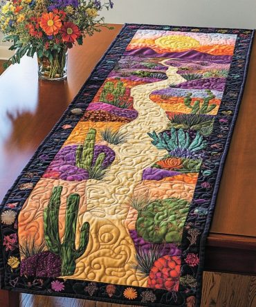 Desert Pathway Quilted Table Runner
