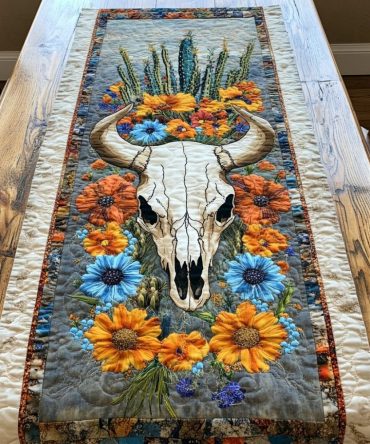 Desert Skull Quilted Table Runner