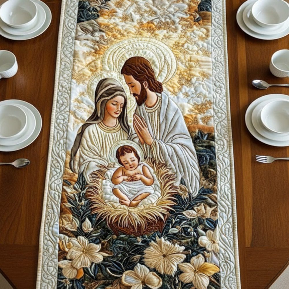 Divine Manger Quilted Table Runner - Image 5