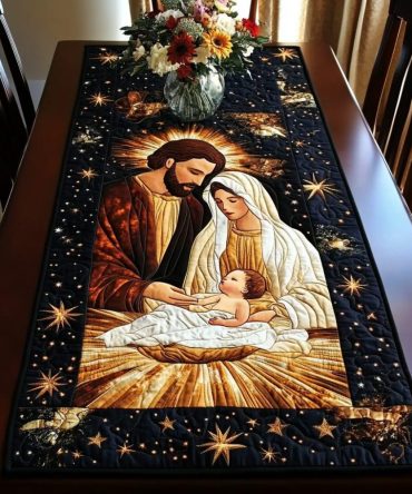 Divine Embrace Quilted Table Runner