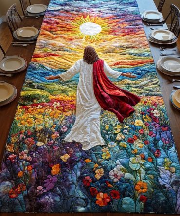 Divine Light Quilted Table Runner