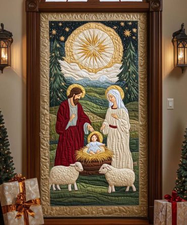 Divine Love Quilted Door Cover