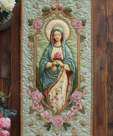 Divine Mother Quilted Table Runner