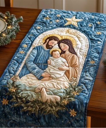Divine Night Quilted Table Runner