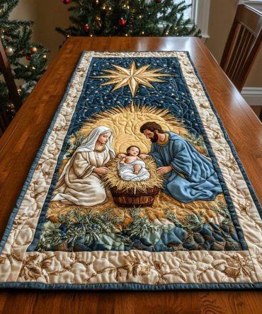 Divine Nightfall Quilted Table Runner