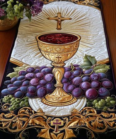 Divine Radiance Quilted Table Runner