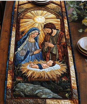 Divine Scene Quilted Table Runner