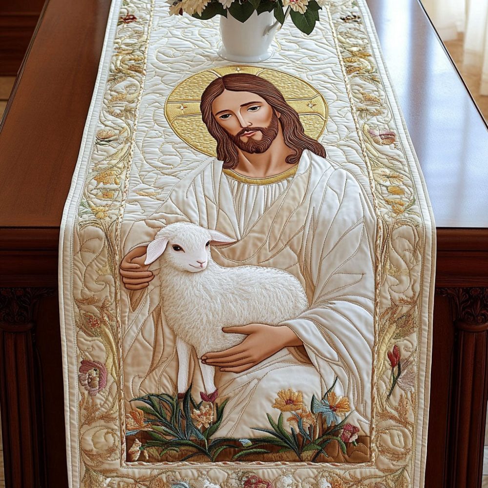 Divine Shepherd Quilted Table Runner