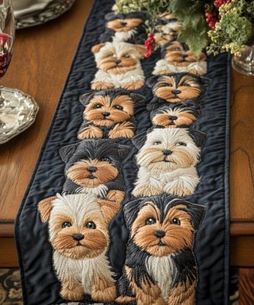 Doggy Delight Quilted Table Runner