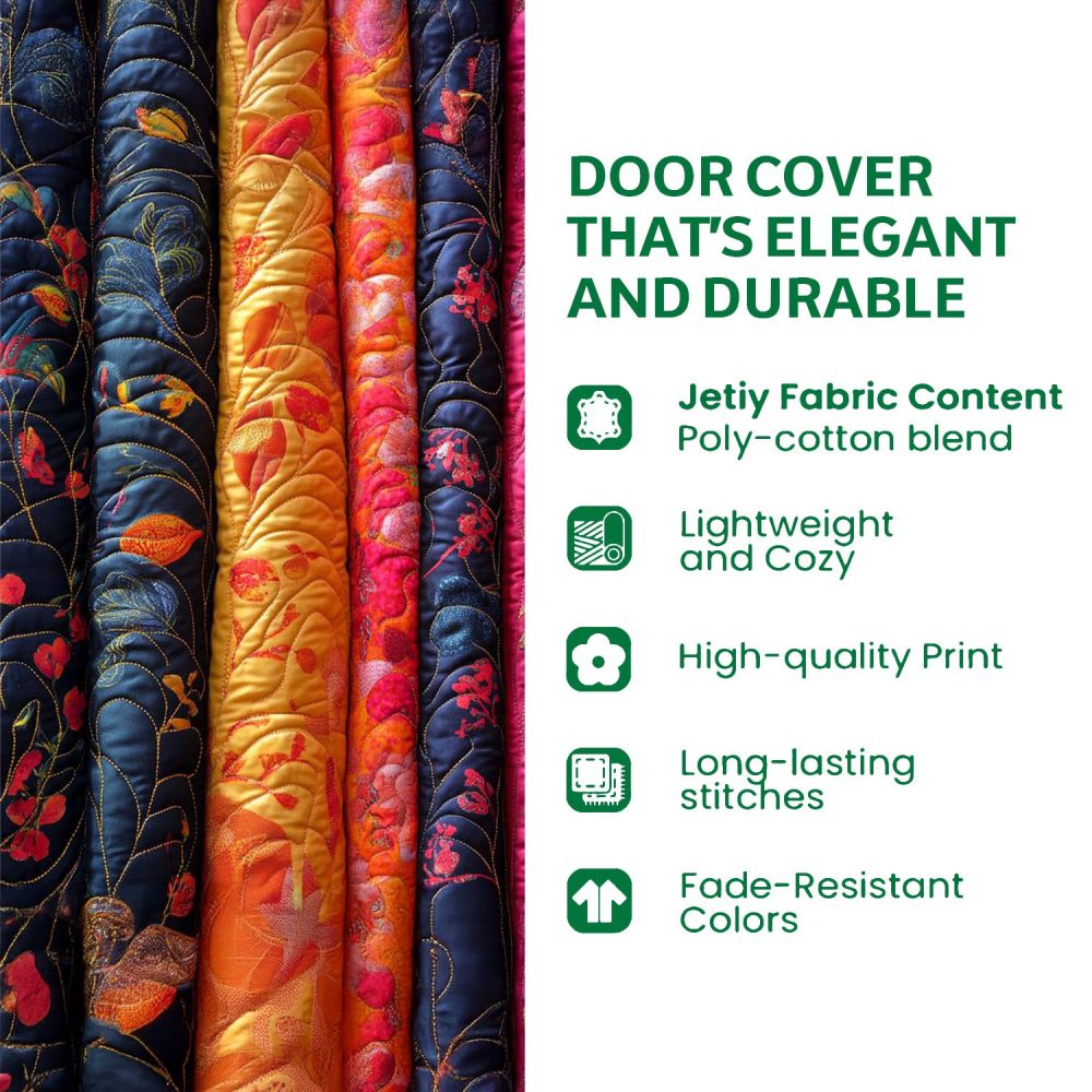 Living Roots Quilted Door Cover - Image 5