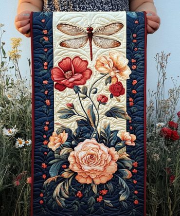 Dragonfly Delight Quilted Table Runner