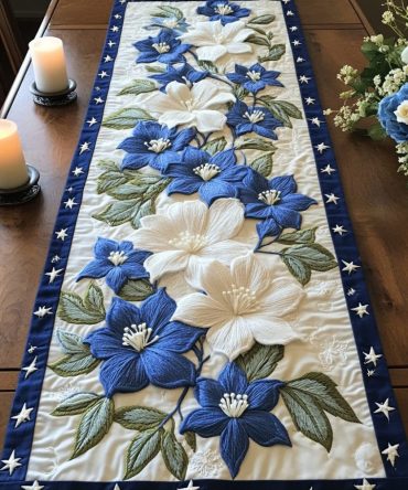 Dreamy Garden Quilted Table Runner