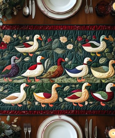 Duck Walk Quilted Table Runner
