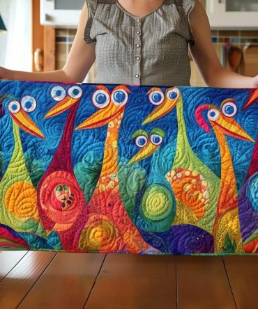 Duck Or Goose Quilted Table Runner