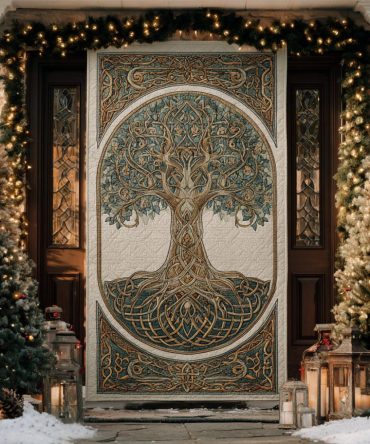 Earthbound Grace Quilted Door Cover