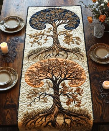 Earthbound Spirit Quilted Table Runner