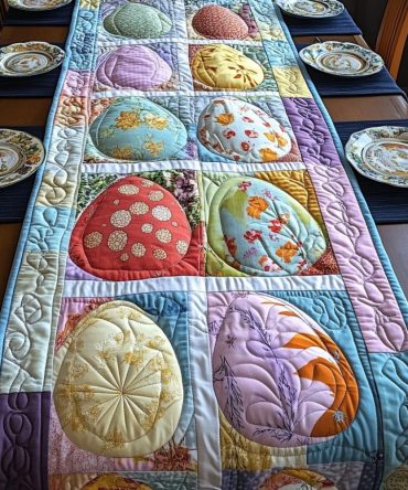 Easter Delight Quilted Table Runner