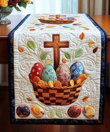 Easter Faith Quilted Table Runner