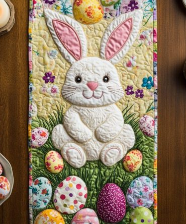 Easter Joy Quilted Table Runner