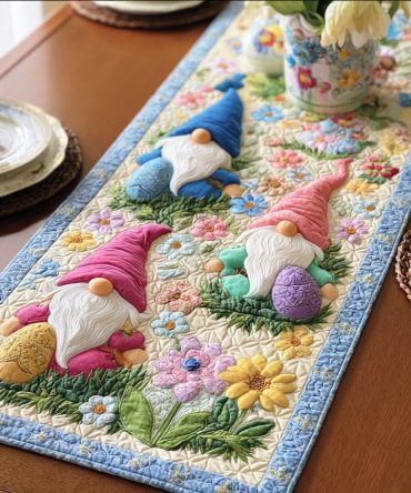 Easter Morning Quilted Table Runner