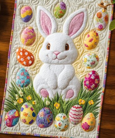 Easter Morning Quilted Table Runner