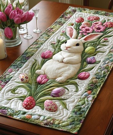 Easter Sunrise Quilted Table Runner