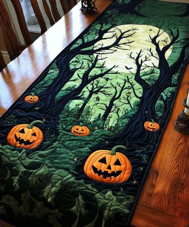 Eerie Forest Quilted Table Runner